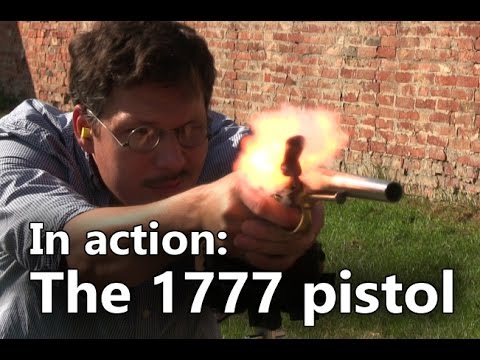The French 1777 flintlock pistol in action