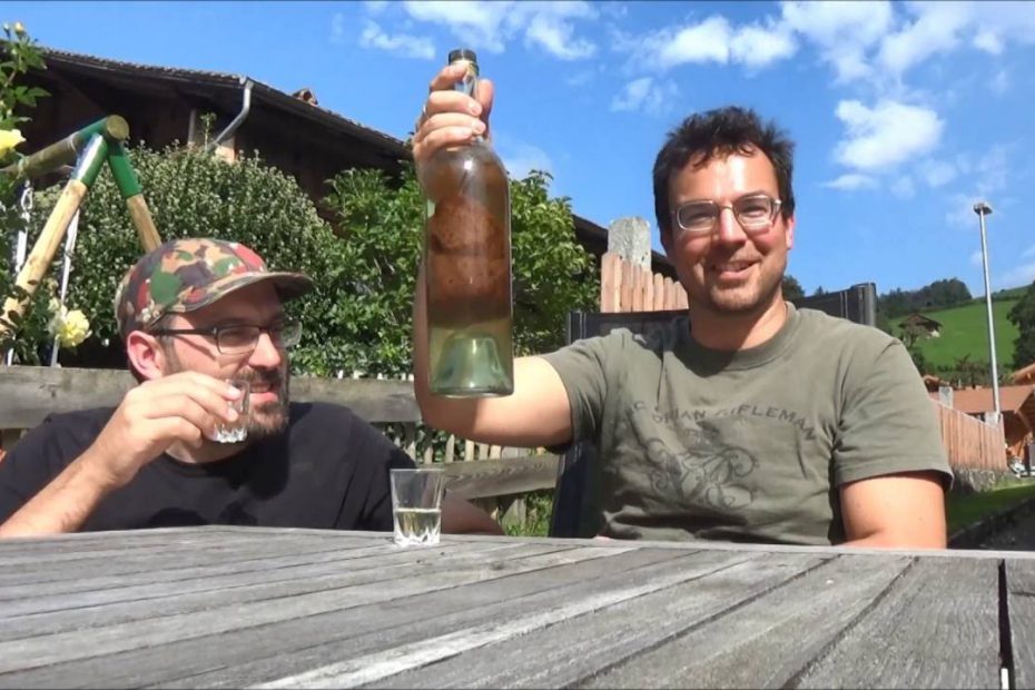 Bloke off the Range: 120-year-old pear-in-a-bottle schnapps