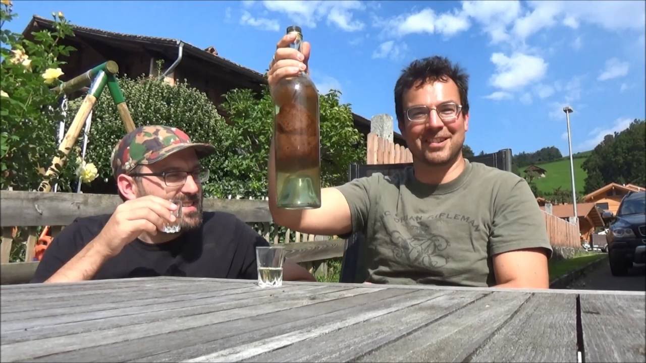 Bloke off the Range: 120-year-old pear-in-a-bottle schnapps