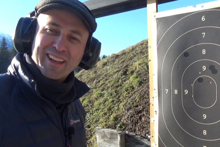 Bloke’s Eye View Coaching: giving new shooter Tim the handgun experience!