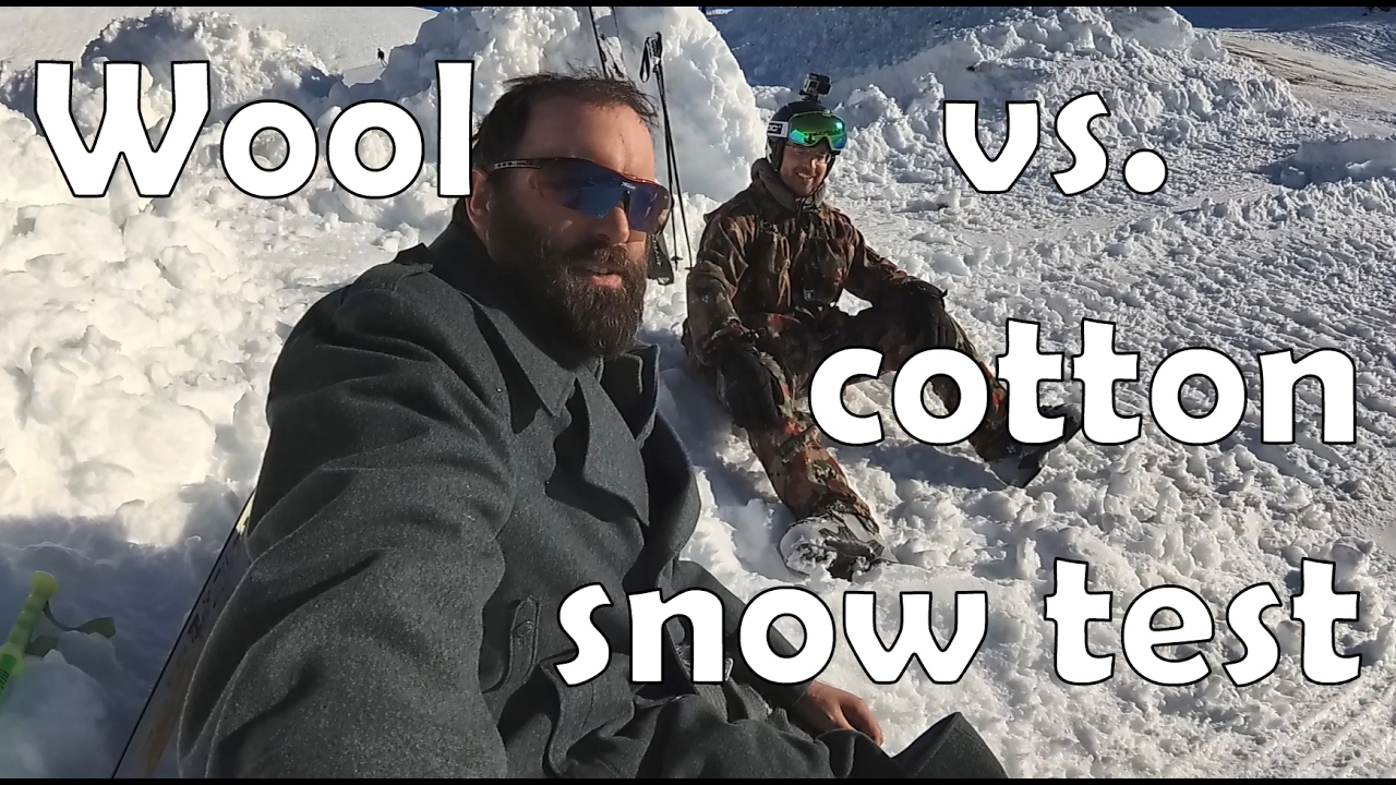 Old-School Wool Serge vs. (Poly)cotton uniform snow test