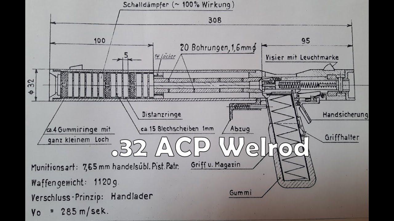 Welrod .32 ACP Range Test for Accuracy and Sound