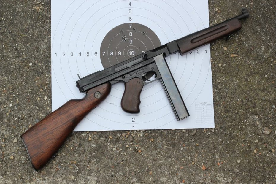 Shooting the Thompson M1A1 submachine gun