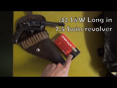 Ammunition compatibility: .32 S&W Long in 7.5mm Swiss revolver