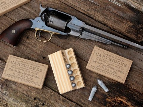 Making the Civil War time paper cartridge box for percussion revolvers