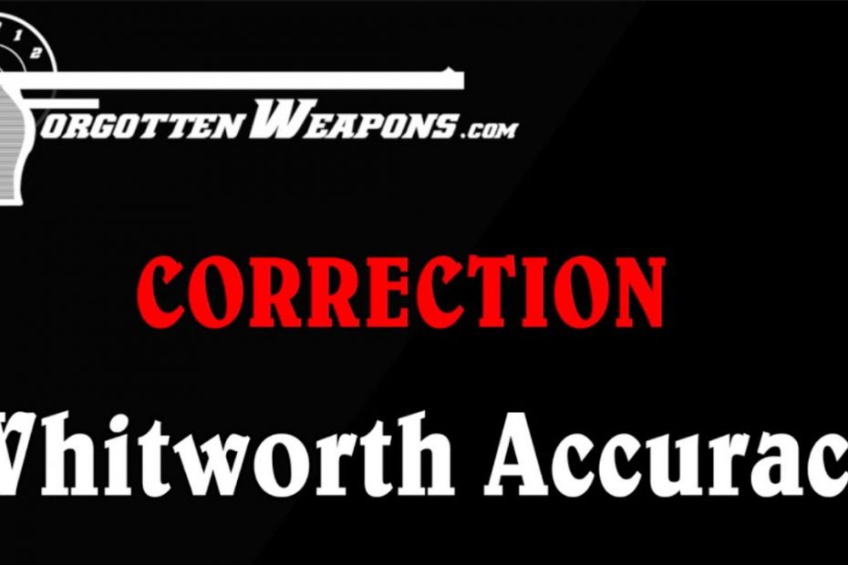 Correction: Whitworth Accuracy and Figure of Merit vs MOA