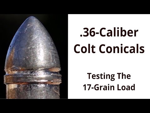 .36-Caliber Colt Conicals From Eras Gone Bullet Molds: Testing The 17-Grain Load