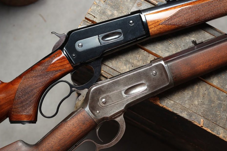 Original Winchester 1886 and Pedersoli 1886/71 lever action comparison