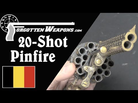 Extra-Fancy 20-Shot Pinfire Revolver