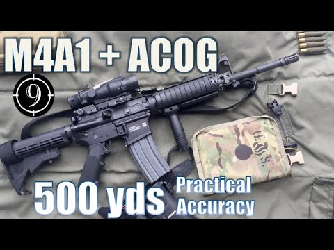 M4A1 + ACOG to 500yds: Practical Accuracy (FN15 Standard rifle)