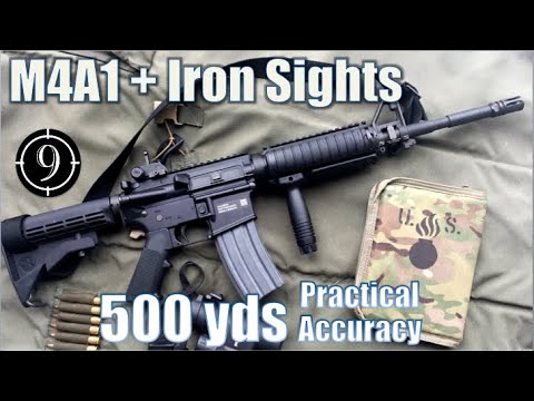 M4A1 Iron Sights (MA Tech) to 500yds: Practical Accuracy (FN15 Standard rifle)