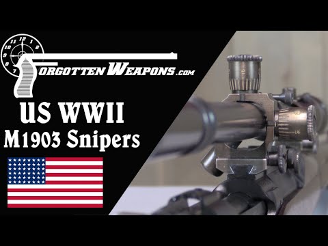US WW2 Springfield Sniping Rifles
