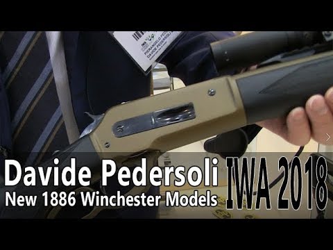 Pedersoli 1886 Winchester rifle new models IWA 2018 Part 2