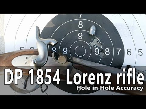 Pedersoli 1854 Lorenz rifle   hole in hole accuracy