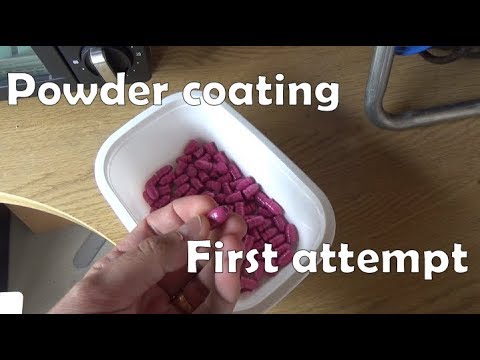 First ever attempt at powder coating bullets!