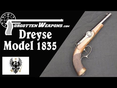 Dreyse Model 1835 Needlefire Breechloading Pistol