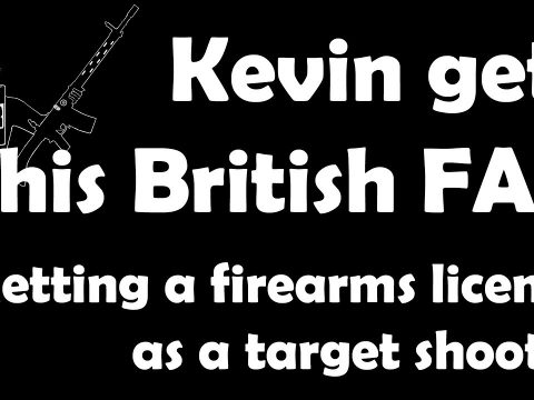 Kevin gets his British firearm certificate (FAC) as a target shooter