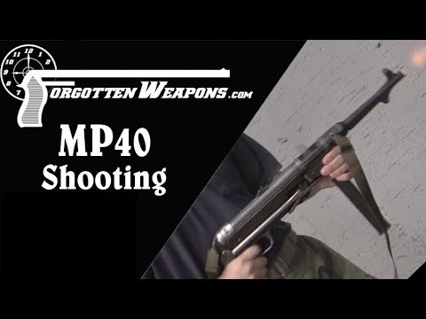Shooting the MP40 Submachine Gun