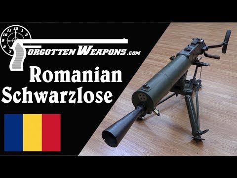 Schwarzlose HMG Converted to 8x57mm by Romania