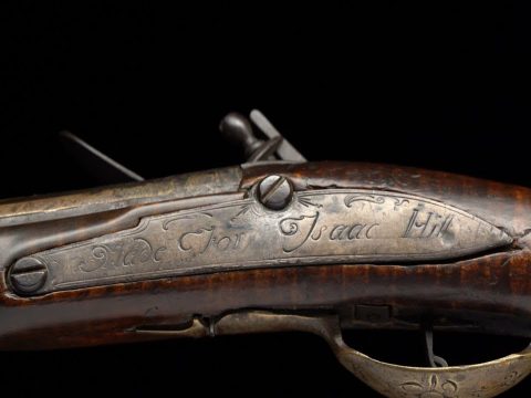 Revolutionary War Soldier Isaac Hill & His Medad Hills Flintlock Musket