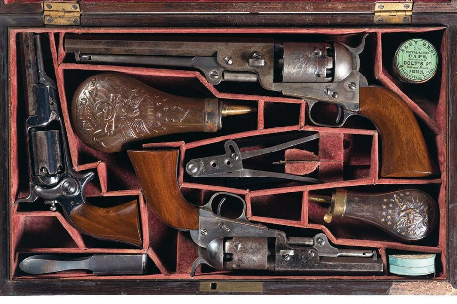 Historic Cased Triple Set Documented to Colonel Samuel Colt
