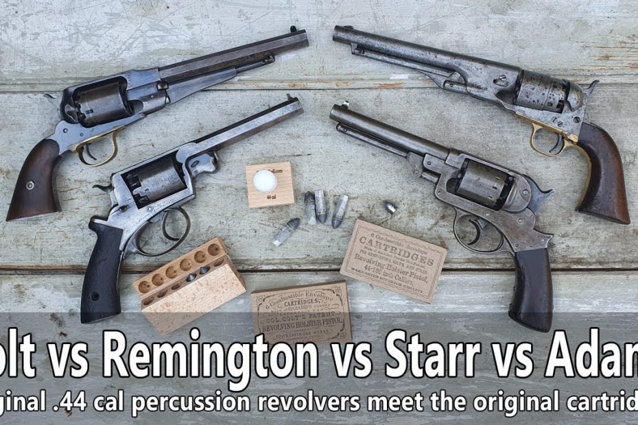 Original Civil War revolvers vs original cartridges: Colt Army, Remington, Starr, Adams