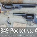 The most popular percussion revolvers: original Colt 1849 Pocket .31 vs Adams .31
