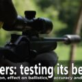 Effect of the silencer on accuracy, loudness, terminal ballistics and recoil