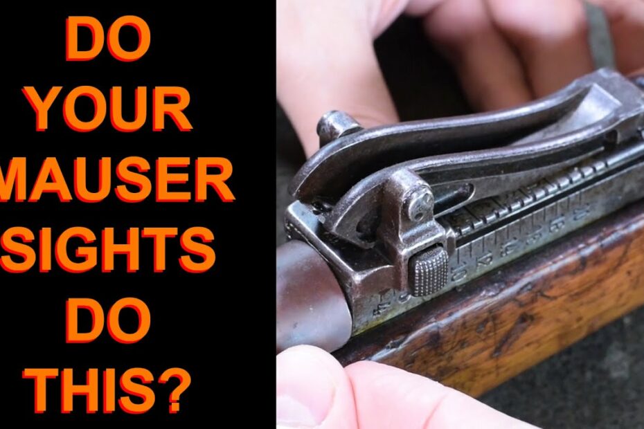 Clips 001:  Mauser Fine Adjustment Sights
