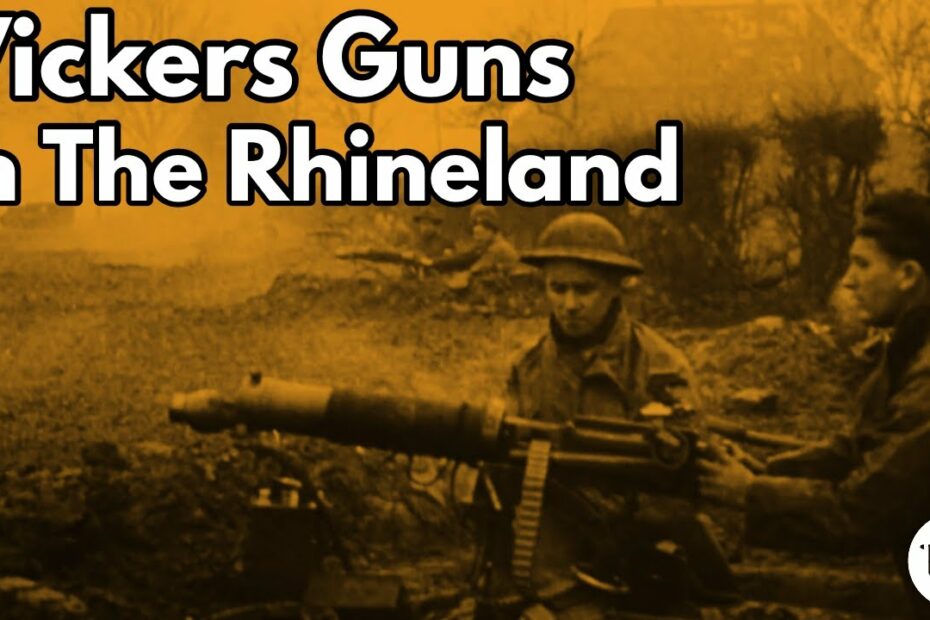 Vickers Gun In The Rhineland