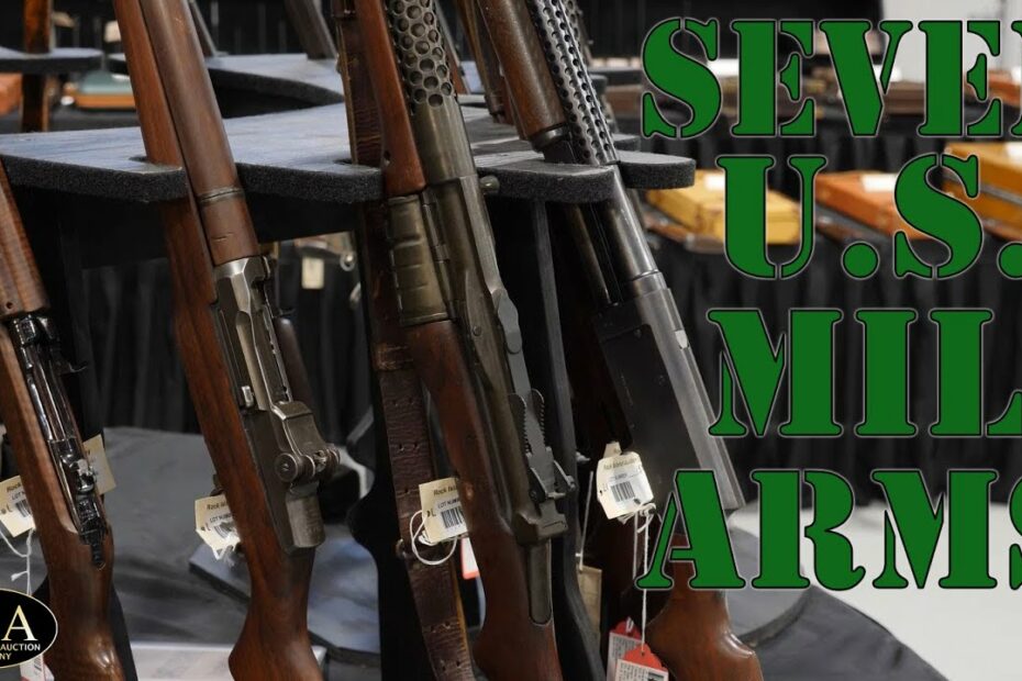 One random gun rack… 7 U.S. Military Arms!