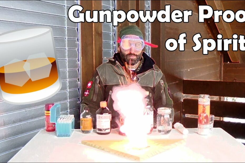 Gunpowder Proof of Spirits (or setting fire to drinks to watch them burn… or not…)