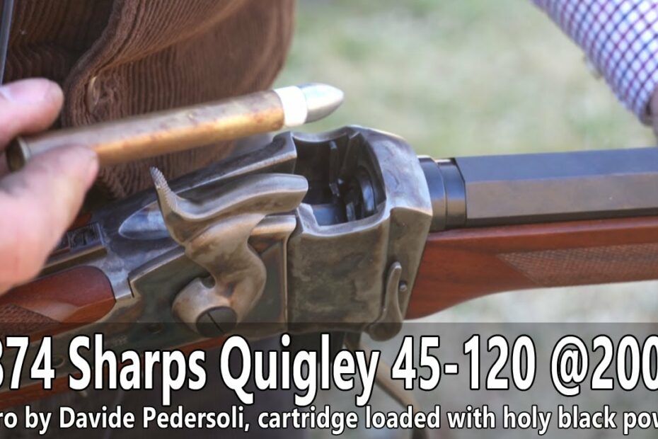 Pedersoli 1874 Sharps Quigley 45-120 at 200m - TEASER.