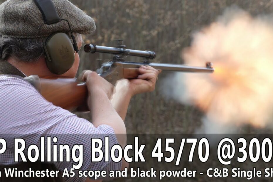 Pedersoli Rolling Block 45/70 rifle offhand shooting at 300m – C&B Single Shots