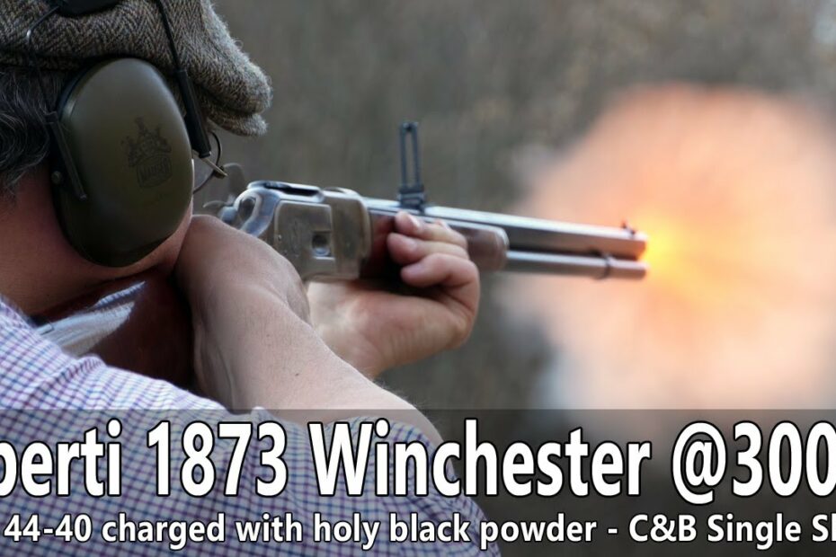 Uberti 1873 Winchester 44-40 rifle offhand shooting @300m – C&B Single Shots