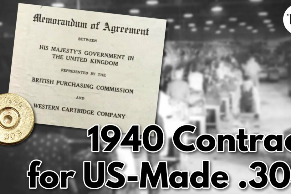Early WW2 Contract for US-Made .303 Ammunition