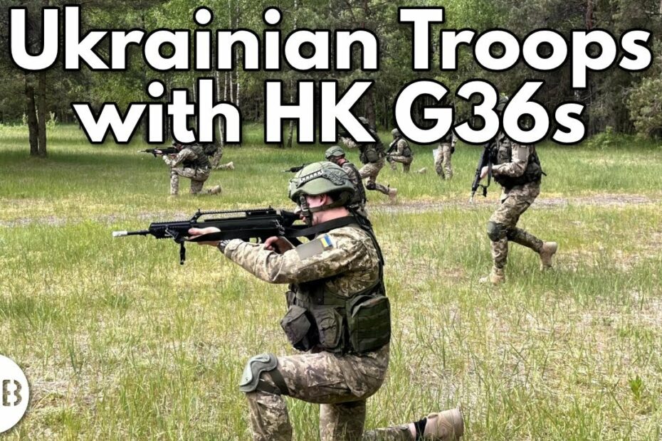 Ukrainian Troops Training with HK G36s