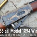 The first M 1894 Winchester lever action rifle and the 38-55 cartridge