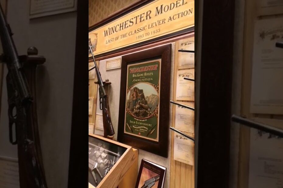 Winchester 1895 display at the Antique Arms Show