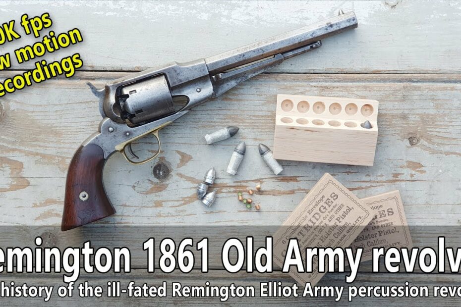 Remington Old Model Army revolver – history, shooting and 20K fps extreme slow motion recordings