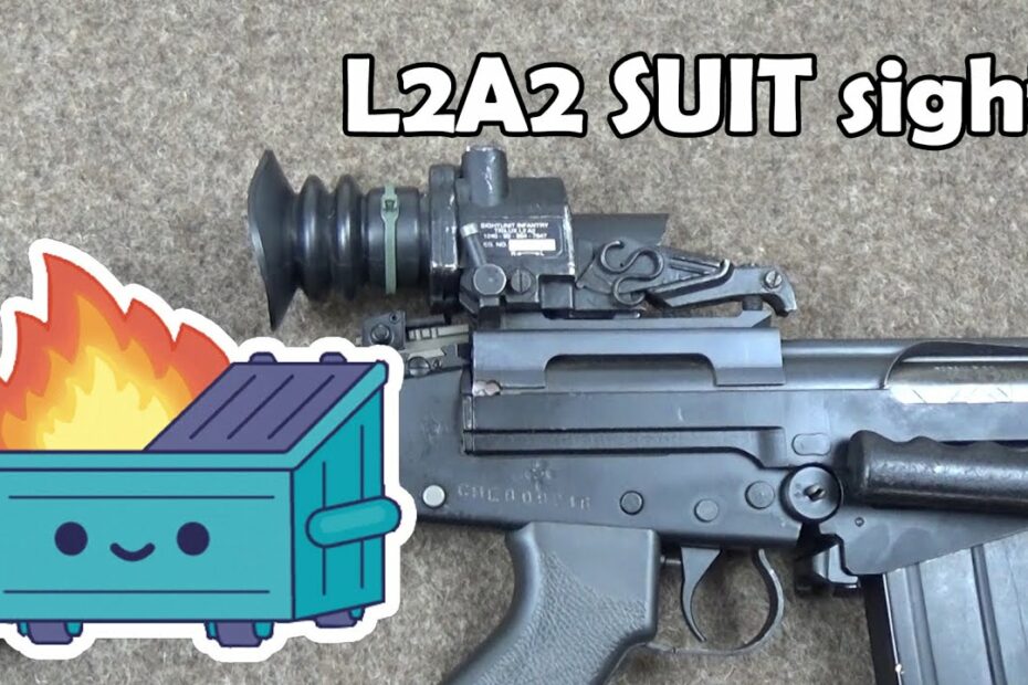 L2A2 SUIT 4x Optical Sight: Sight Unit, Infantry, Trilux, On An L1A1 SLR