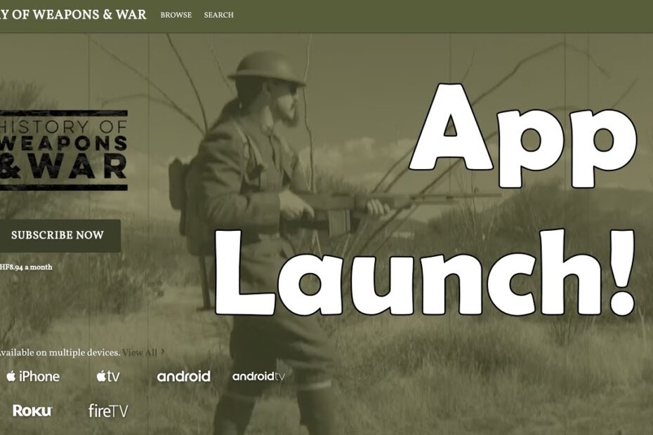 History of Weapons And War App Launch! 40% Off Today With Code “WEAPONSWAR40” (22 September 2023)