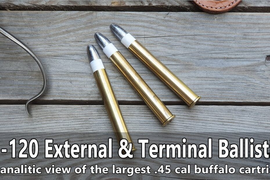 Full charge 45-120 Sharps straight cartridge: external and terminal ballistics