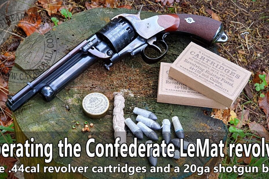 Operating the Confederate LeMat grapeshot percussion revolver