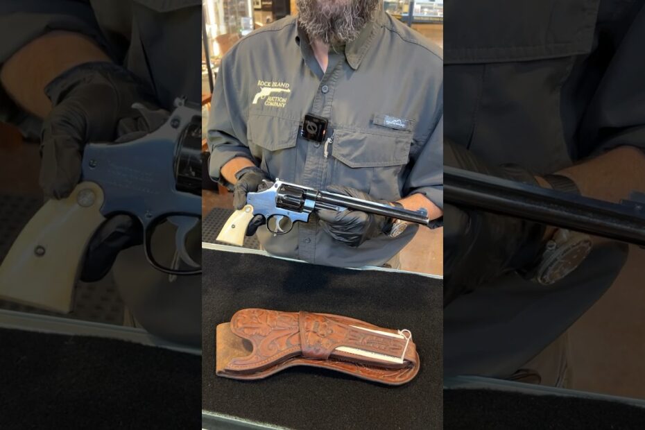 S&W Registered Magnum sighted in by MAJ DB Wesson and presented to Sam D. Myers.