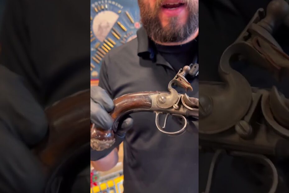 Silver Mounted British H. Bell “Queen Anne” Pattern Pistol.