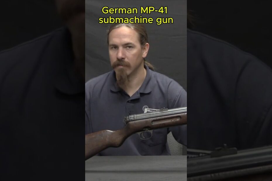 The Schmeisser MP41: A Hybrid Submachine Gun