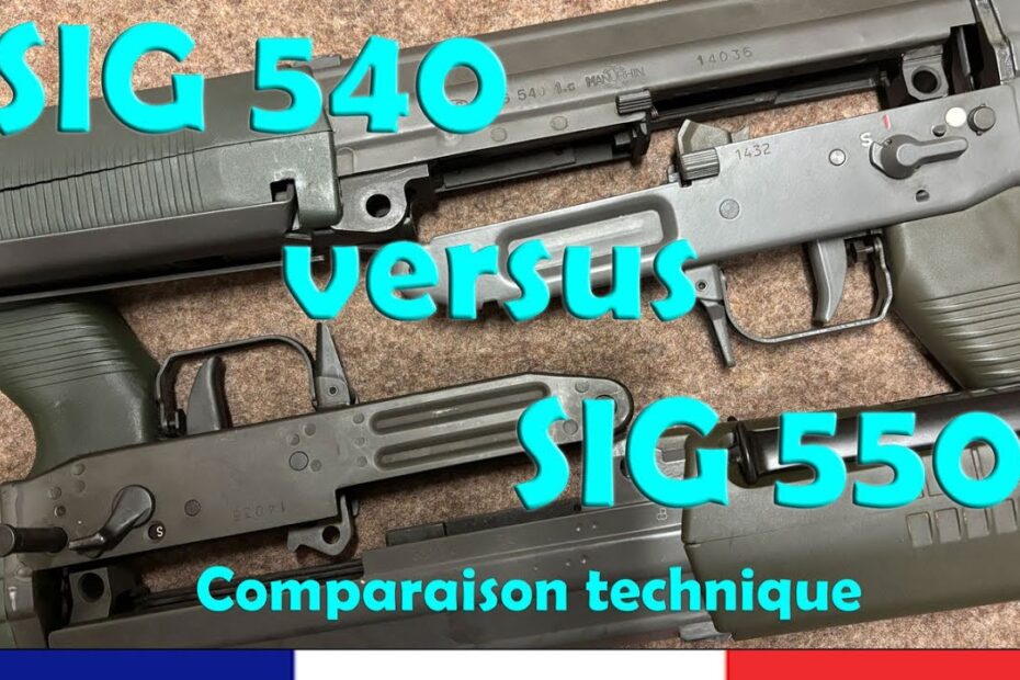 Comparaison technique SIG540 versus SIG550