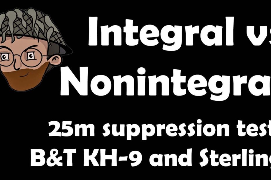 25m PCC test: integrally vs non-integrally suppressed. B&T KH-9 and Sterling