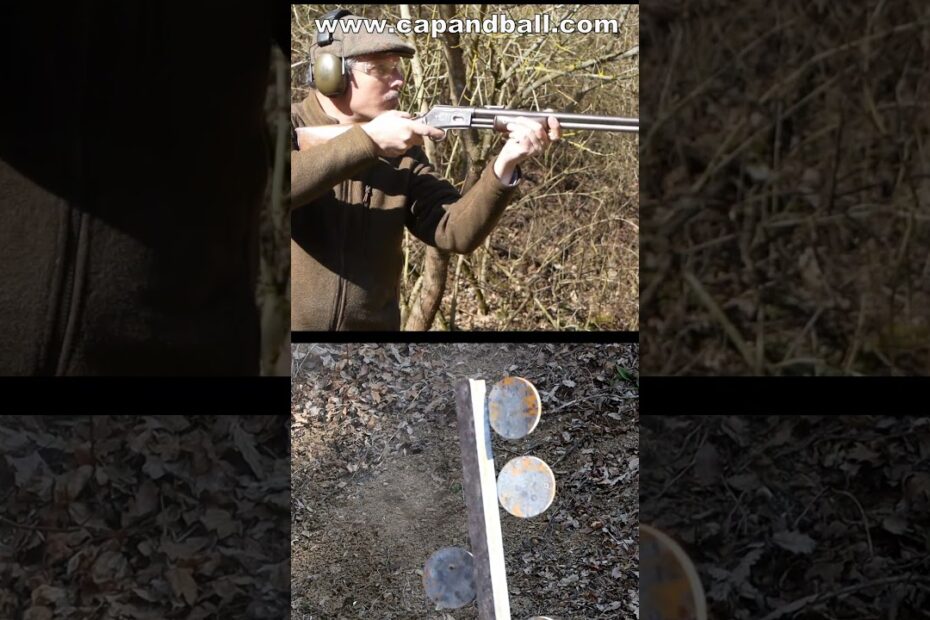 Original Colt Lightning rifle vs steel targets #firearmshistory #capandball #colts